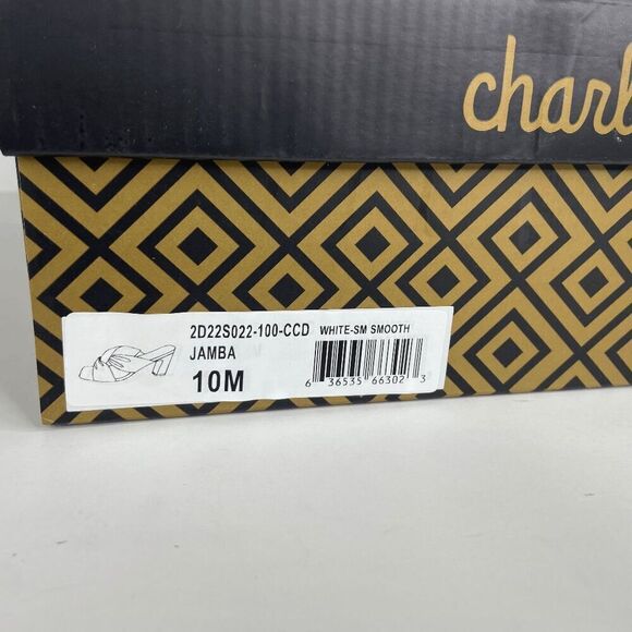 Charles By Charles David Jamba Block Slide Sandal Women's White Size 10 NIB - Picture 8 of 8